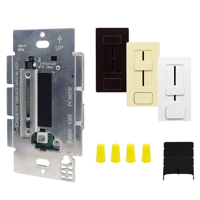Illuminiche Switch with 3 different switch covers. Illuminted LED niche switch