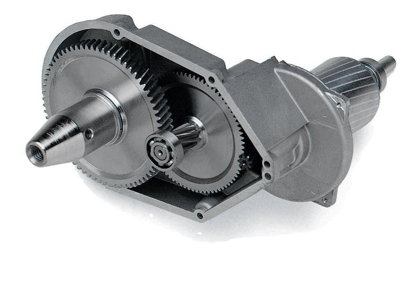 Close-up of Imer Minuteman II's maintenance-free gearbox drive, ensuring reliable operation