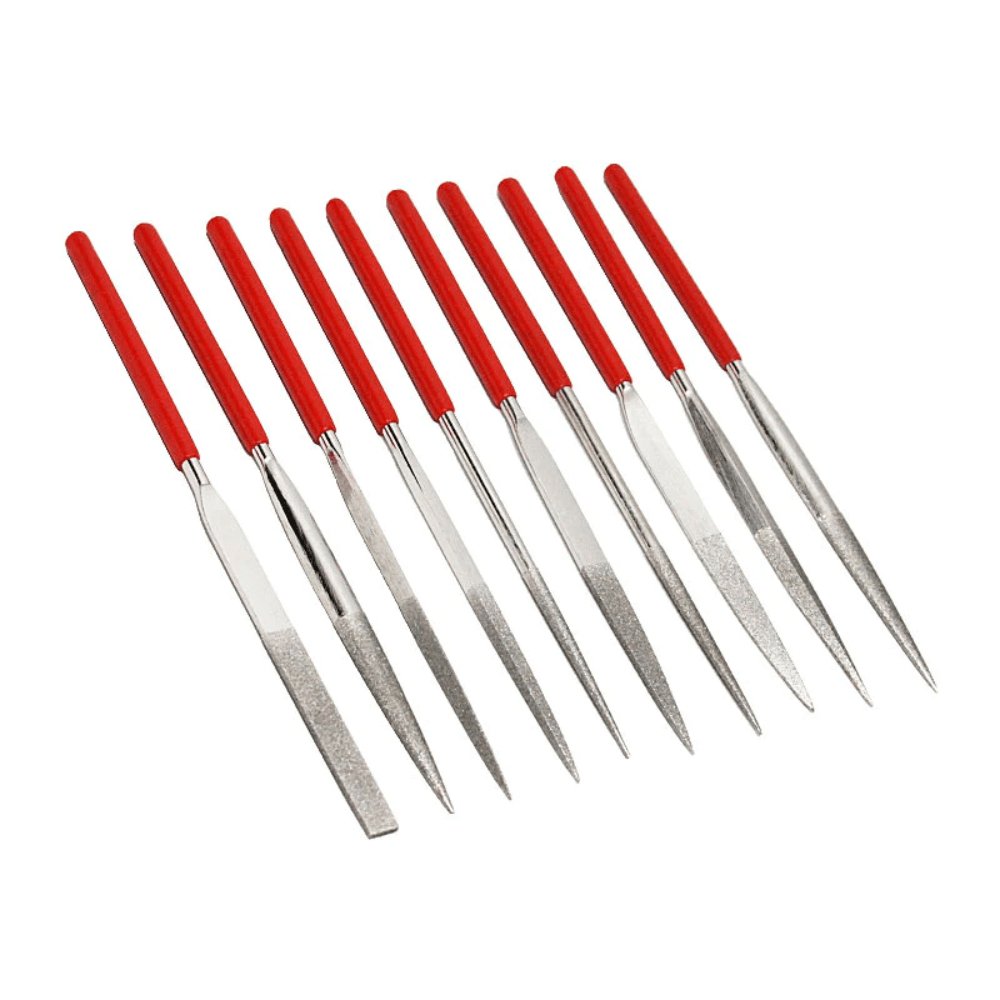 Hi-Tech Diamond 10-Piece File Set for Detailed Crafting — TileTools