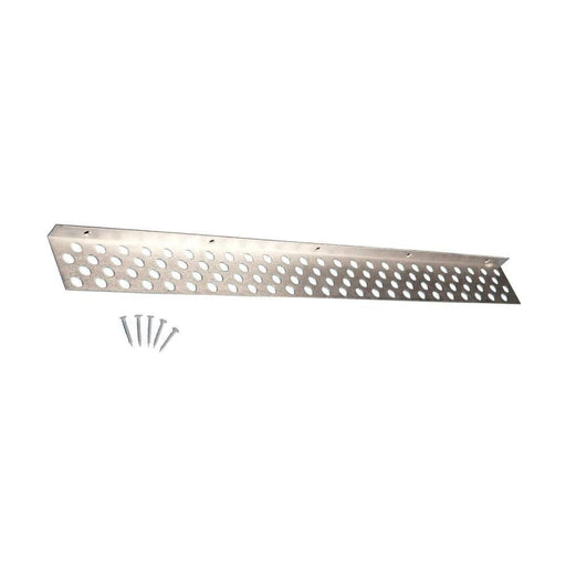 Innovis Ledgeline, a ready-to-tile 36-inch shower shelf with 100 lbs. load capacity, suitable for both wet and dry locations, easy to install and adjust length.