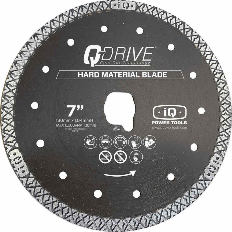 iQ Power Tools 7” Q-Drive Hard Material Blade - TileTools