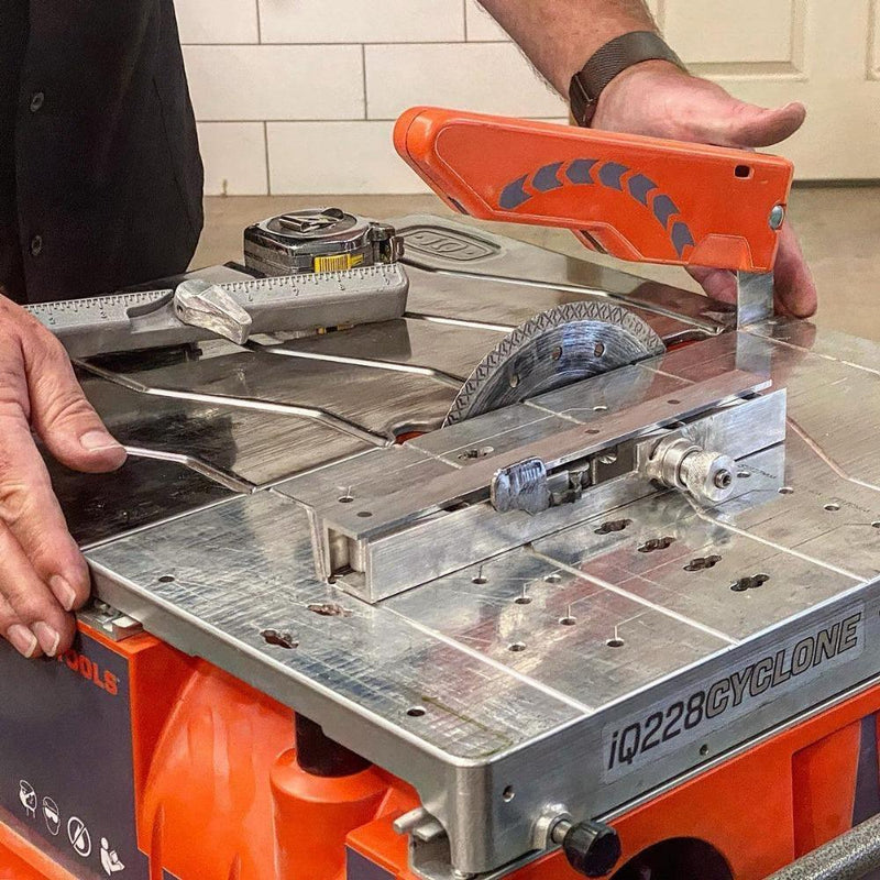 iQ228 Cyclone 7" Dustless/Dry Cut Bench Top Tile Saw - TileTools