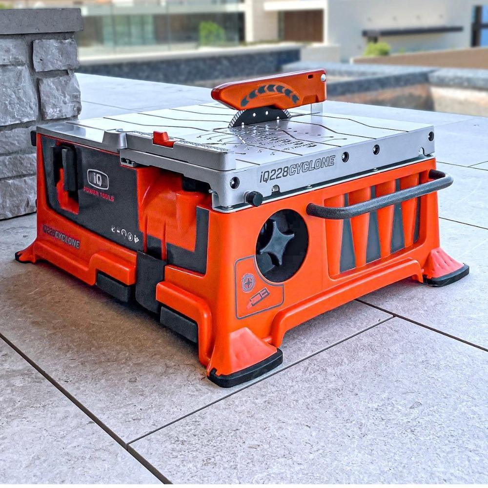 IQ Power Tools IQ228CYCLONE 7-Inch Wet/Dry Tile Saw – Tabletop With Integrated Dust Collection