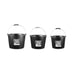 3 piece of he Perfect Level Master Reusable Rubber Buckets - TileTools