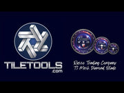 RTC T3 Mesh Diamond Blade showcased with visual highlights of its innovative segment design and advanced cooling system, emphasizing its precision and efficiency in cutting various materials