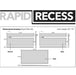 Diagram of the Rapid Recess Large Foam Filler Kit for Linear Drains