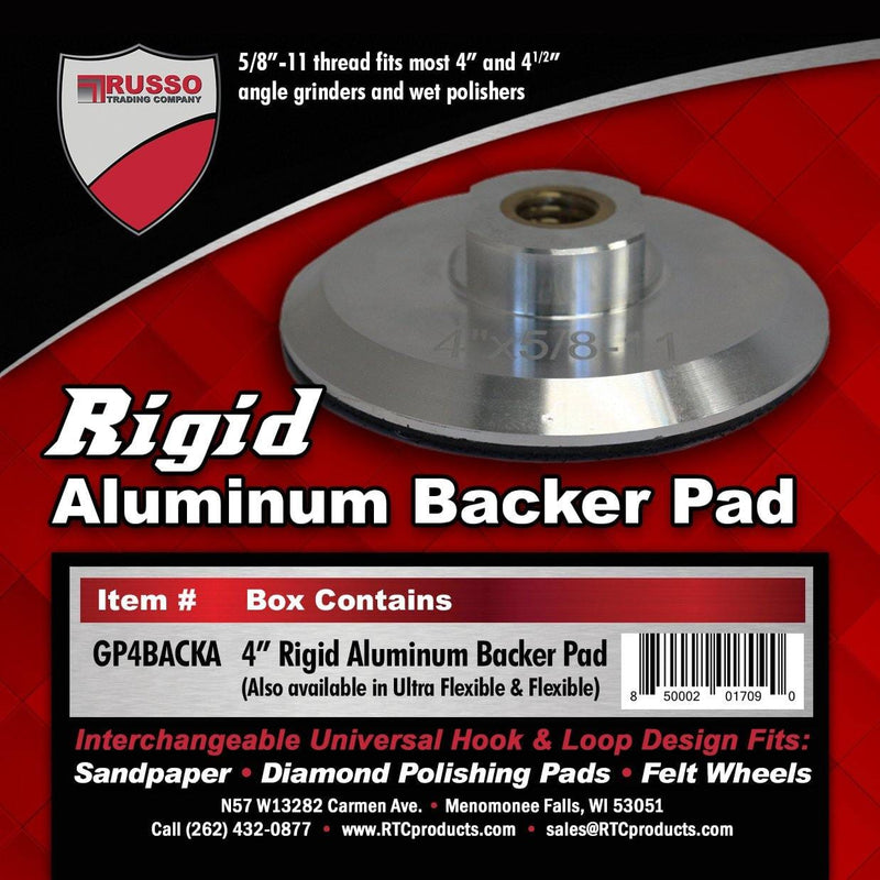 Russo Trading Company 4" Hook & Loop Backer Pad - TileTools