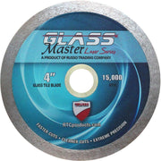 4" Russo Trading Company Glass Master Laser Series blade for glass cutting