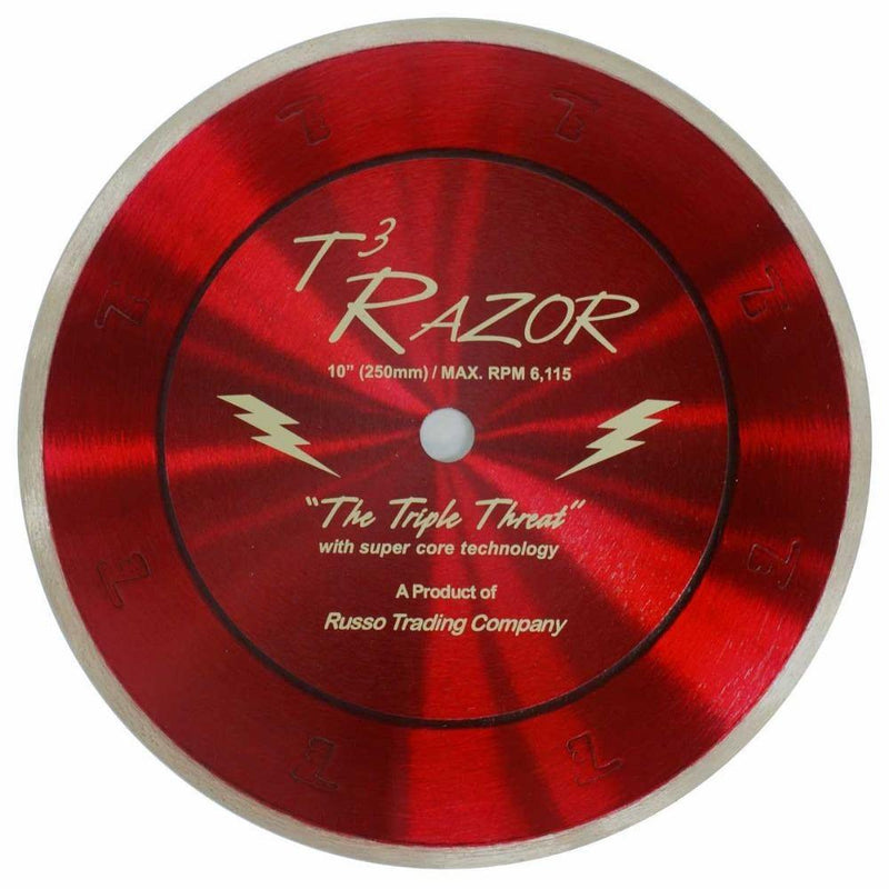 RTC T3 Razor Super Core Diamond Blade 10-inch for tile cutting