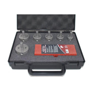 RTC Products Diamond Turbo Hole Saw Kit in a carrying case with dressing stone included
