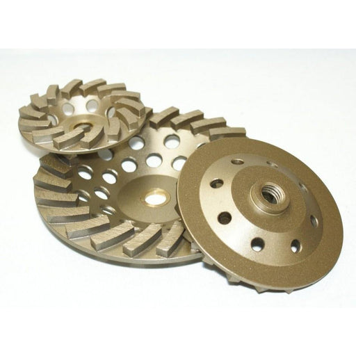 RTC Products Segmented Turbo Fan Cup Diamond Grinding Wheels - TileTools