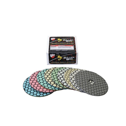 Russo Trading Company Killer Bee 4-inch Wet/Dry Diamond Polishing Pads - TileTools