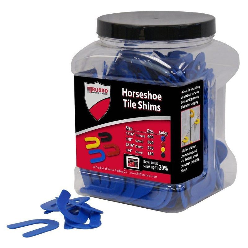 Russo Trading Company Horseshoe Tile Spacers - TileTools