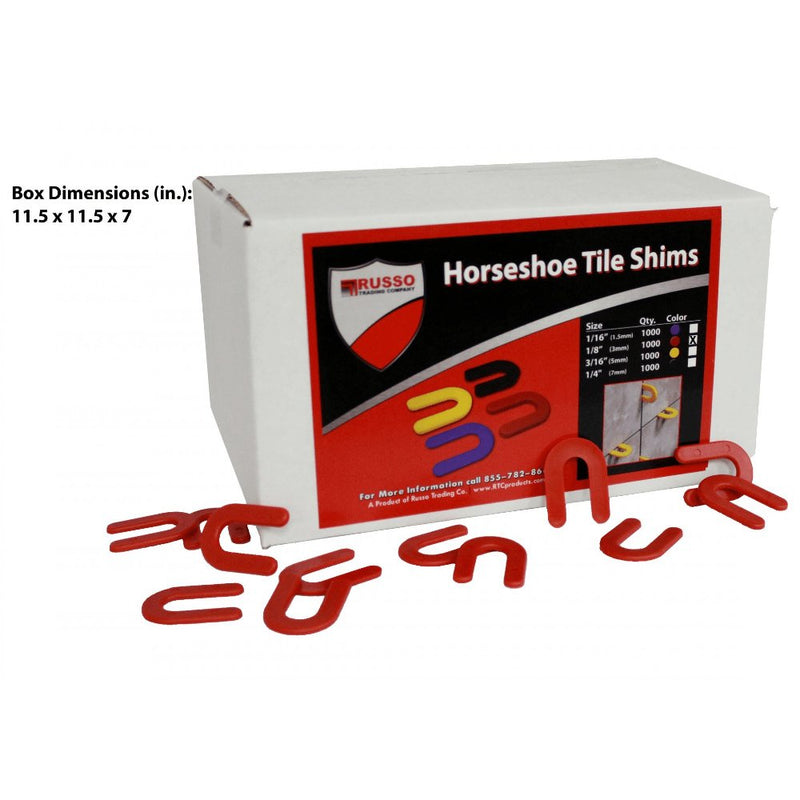 Russo Trading Company Bulk Horseshoe Tile Spacers - TileTools