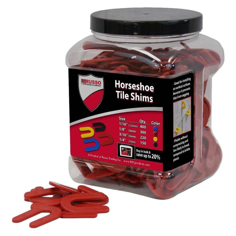 Russo Trading Company Horseshoe Tile Spacers - TileTools