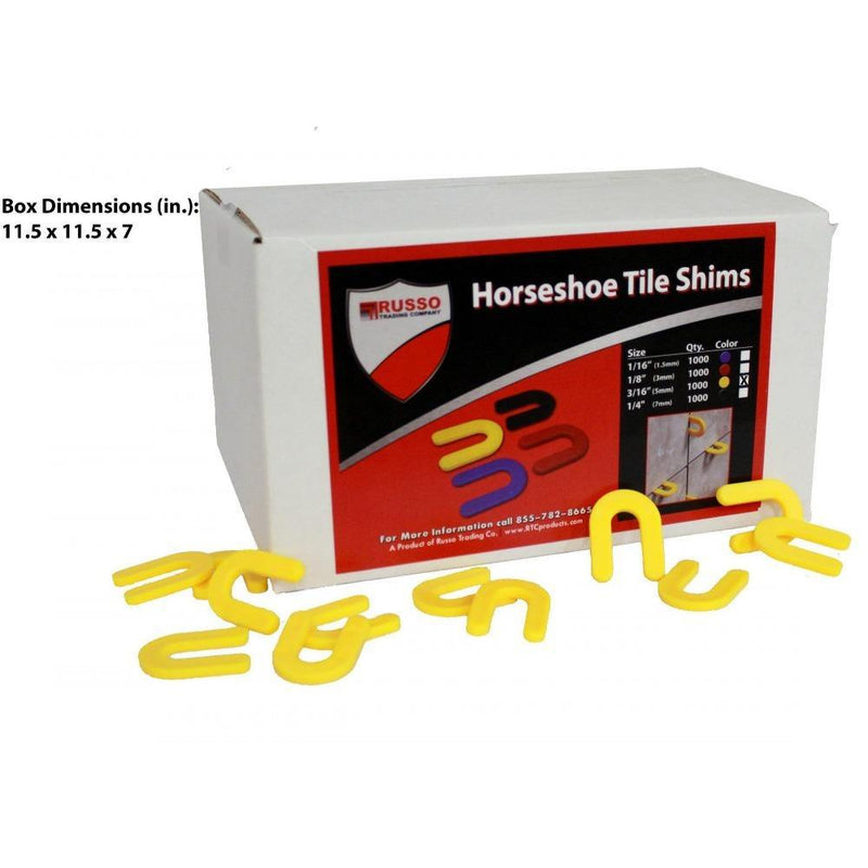 Russo Trading Company Bulk Horseshoe Tile Spacers - TileTools