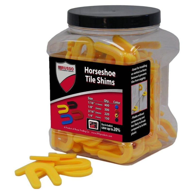 Russo Trading Company Horseshoe Tile Spacers - TileTools