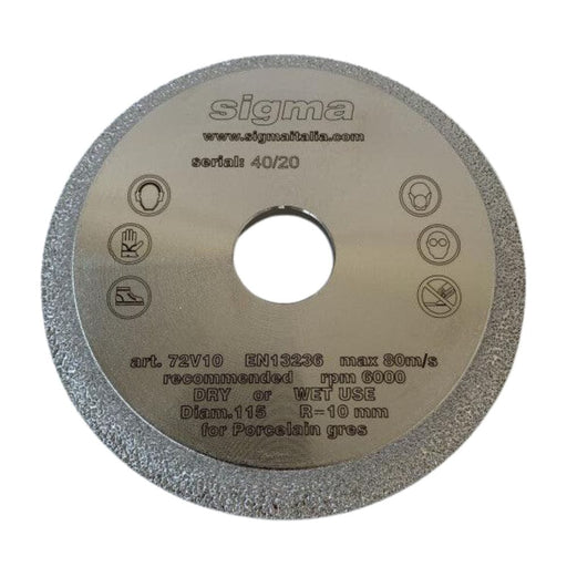 Sigma Electroplated Bullnose Grinding Wheels - TileTools