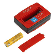 Sola Go digital pocket level with Bluetooth Magnetic 3-Inch shown with an open back for easy replacement of a AA battery. Never run out of power on the job again!