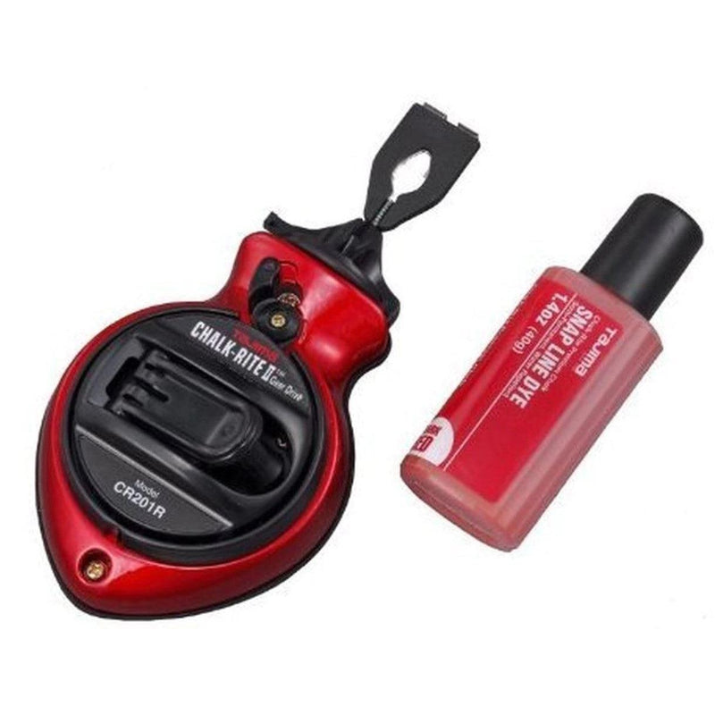 Tajima TAJ-CR RED Chalk-rite Snap Line 100ft 5 Gear Drive - TileTools