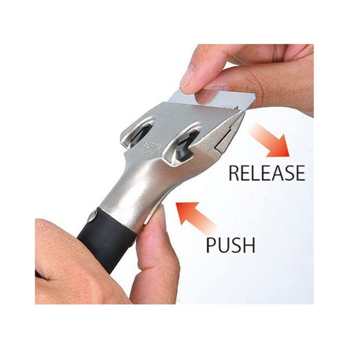 Push Button Blade Release: For quick and easy blade changes: Tajima SCR-L300 