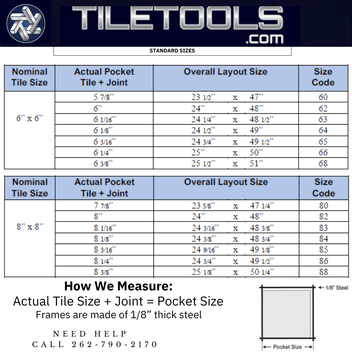Commercial Tile Setting Racks - Custom & Efficient | Free Shipping ...