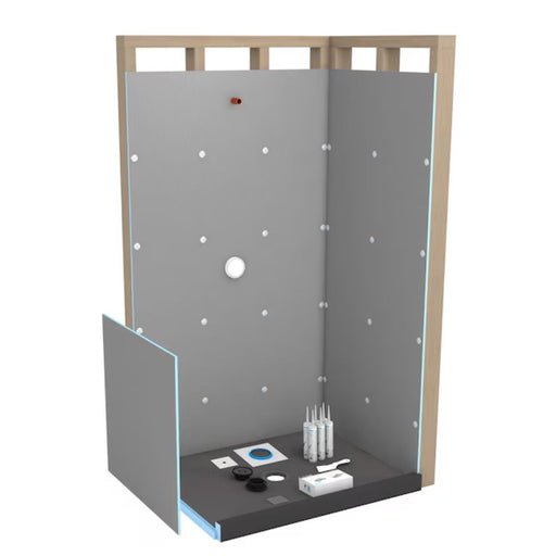 wedi Fundo shower kit mocked up